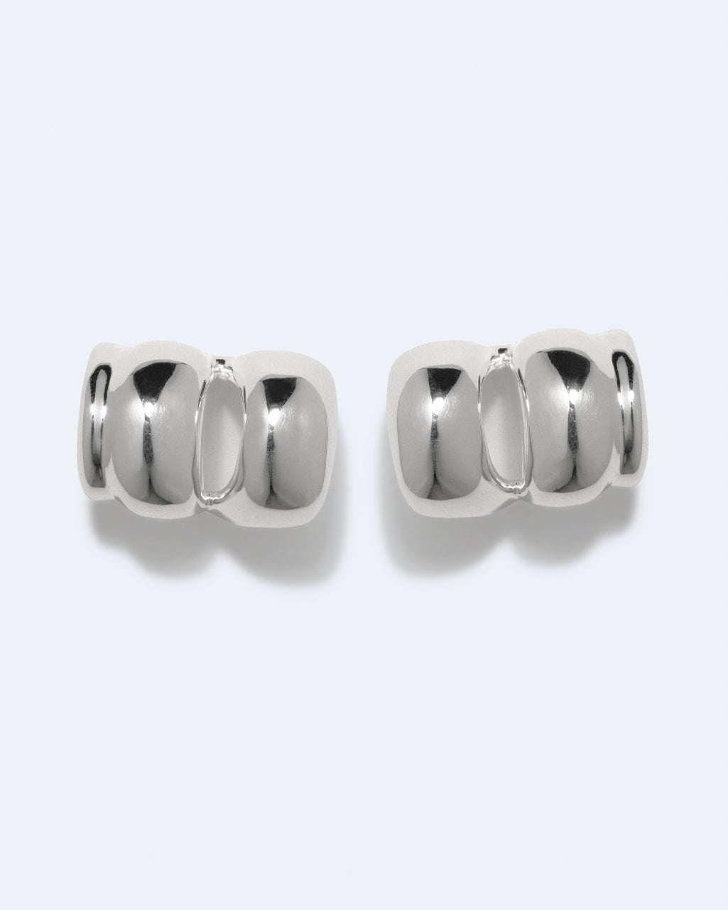 Cambered - Silver Plated Earrings | COMPLETEDWORKS