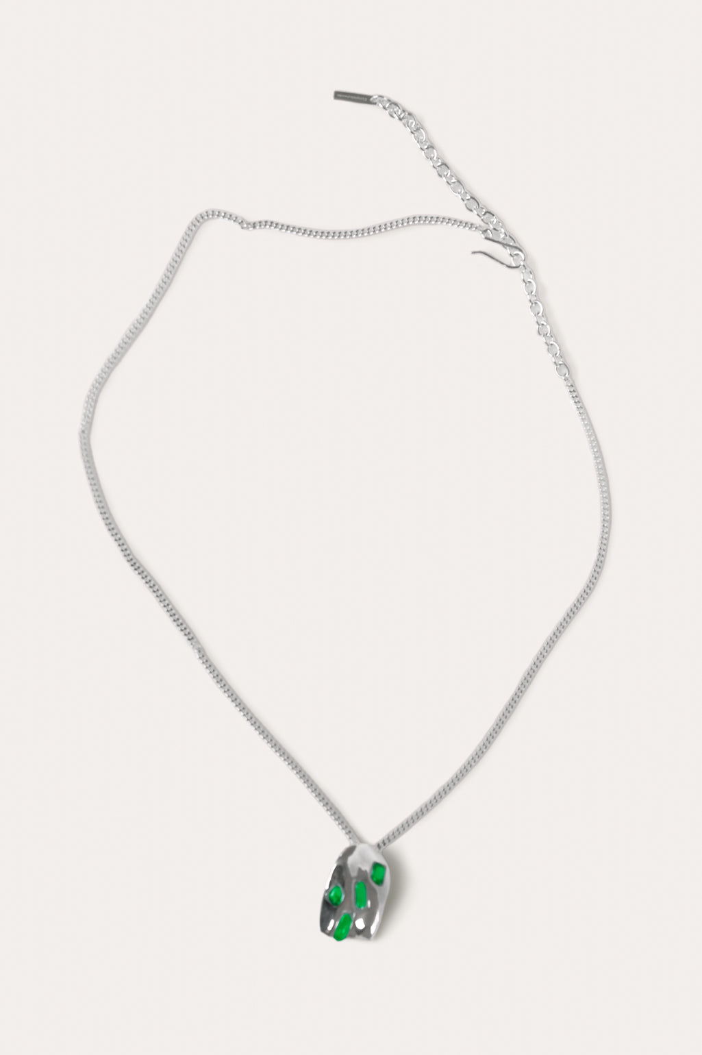 Cobblestones Resin Stone Silver Plated Pendant