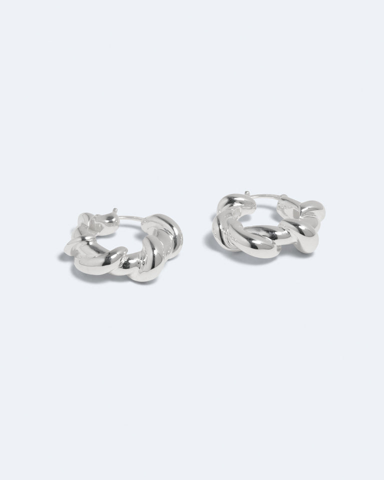 Brain Freeze - Silver Plated Earrings