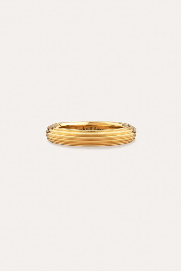 Pillar -  18 Carat Yellow Gold Band Ring