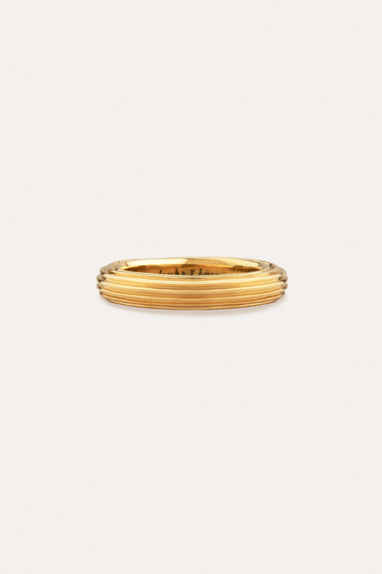 Pillar - Bague en or jaune 18 carats