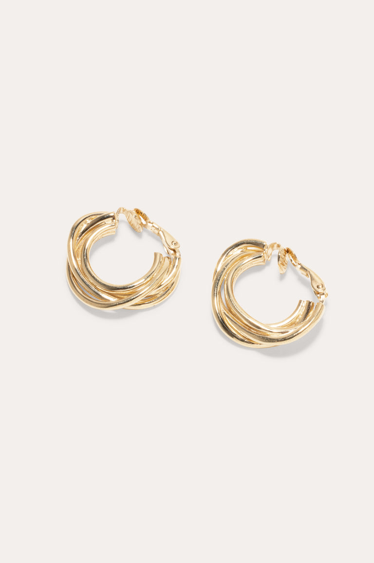 Encounter - Recycled Gold Vermeil Clip Earrings