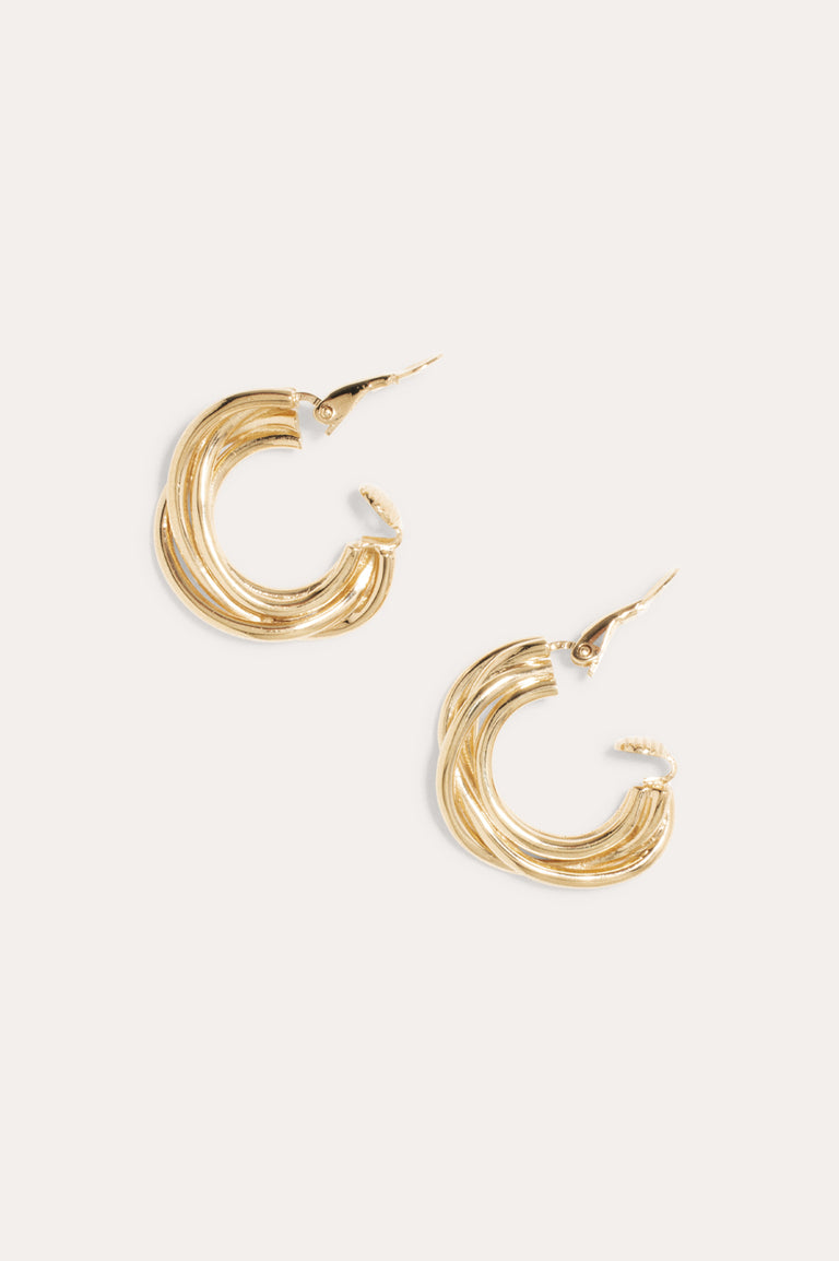 Encounter - Recycled Gold Vermeil Clip Earrings