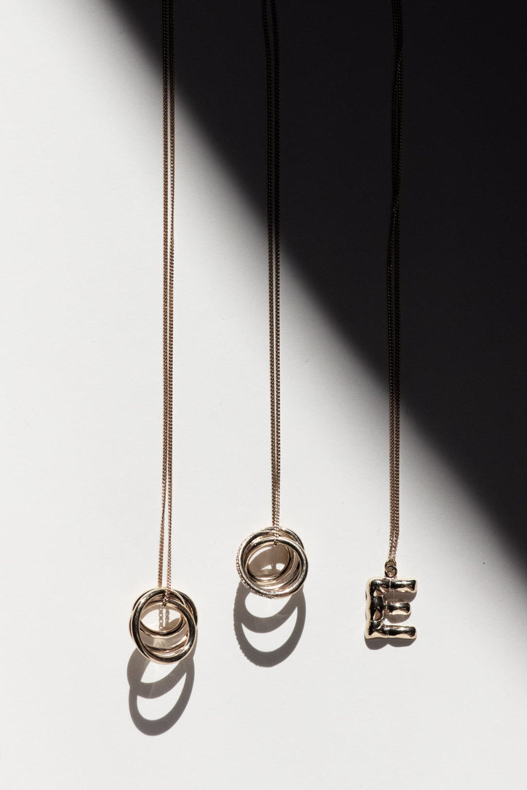 Pendentif Plaqué Platine - Flow