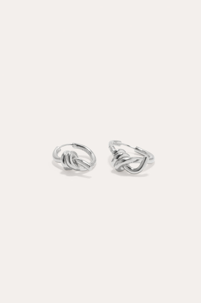 The Freedom to Imagine II - Platinum Plated Earrings