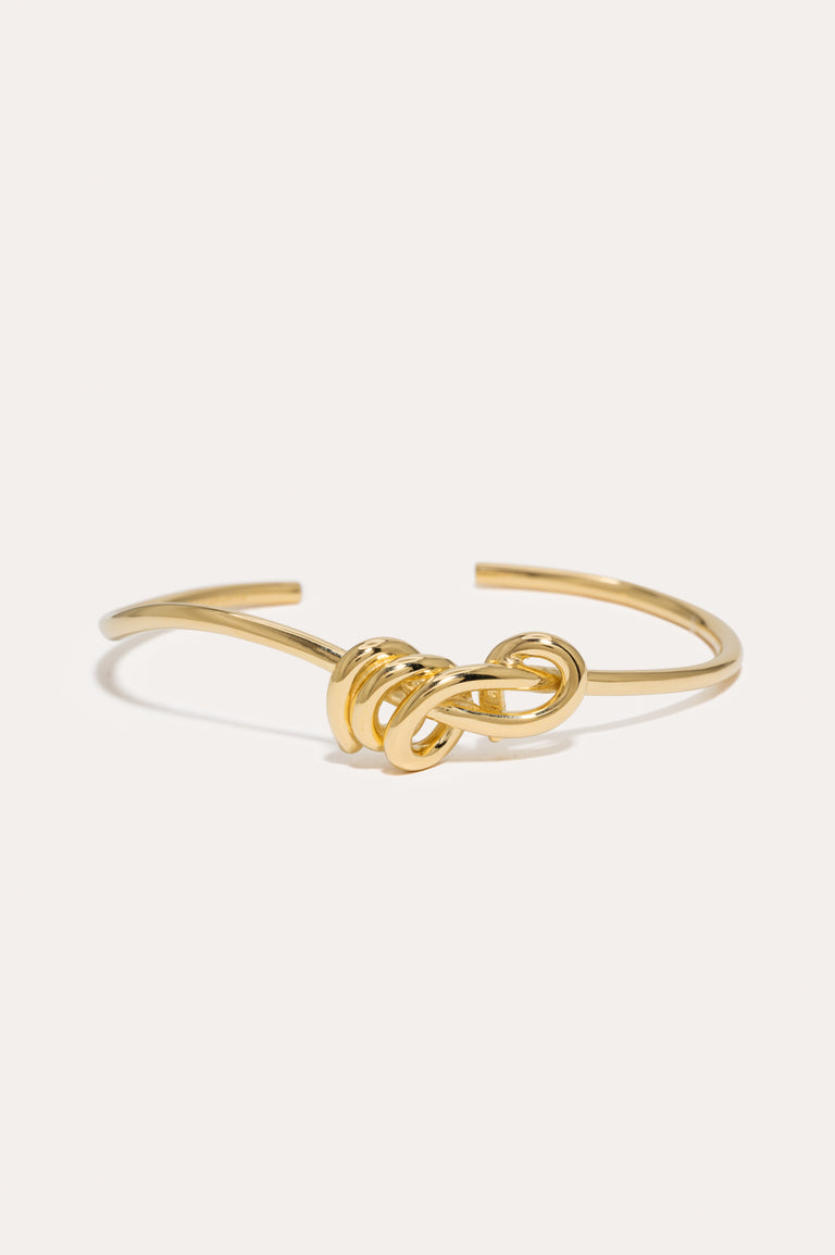 Knot - Gold Plated Cuff
