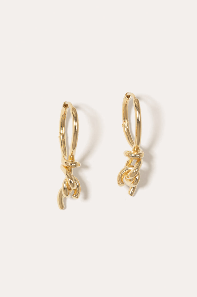 "Notsobig" Thread I - Recycled Gold Vermeil Earrings