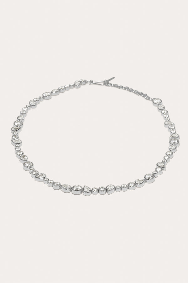 Quelques Bons Anti-Héros - Collier Plaqué Rhodium et Oxyde de Zirconium