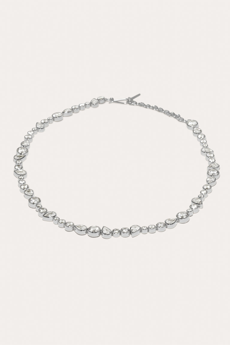 Quelques Bons Anti-Héros - Collier Plaqué Rhodium et Oxyde de Zirconium
