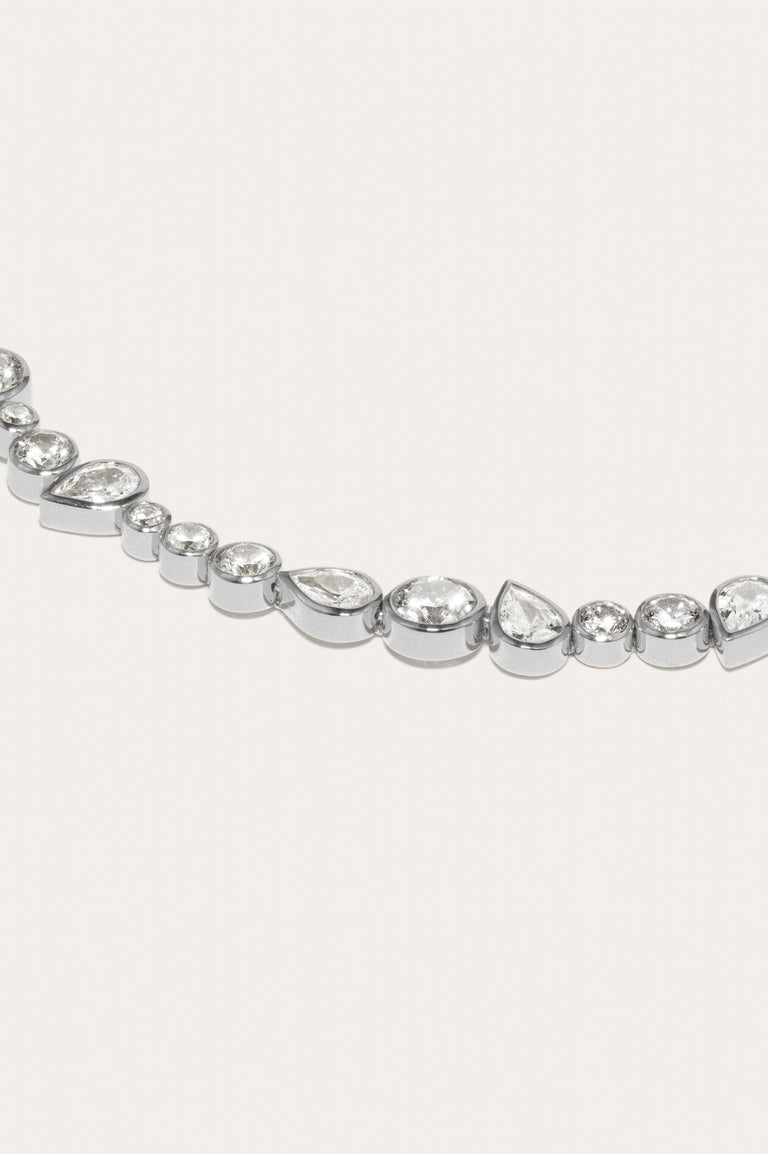Quelques Bons Anti-Héros - Collier Plaqué Rhodium et Oxyde de Zirconium