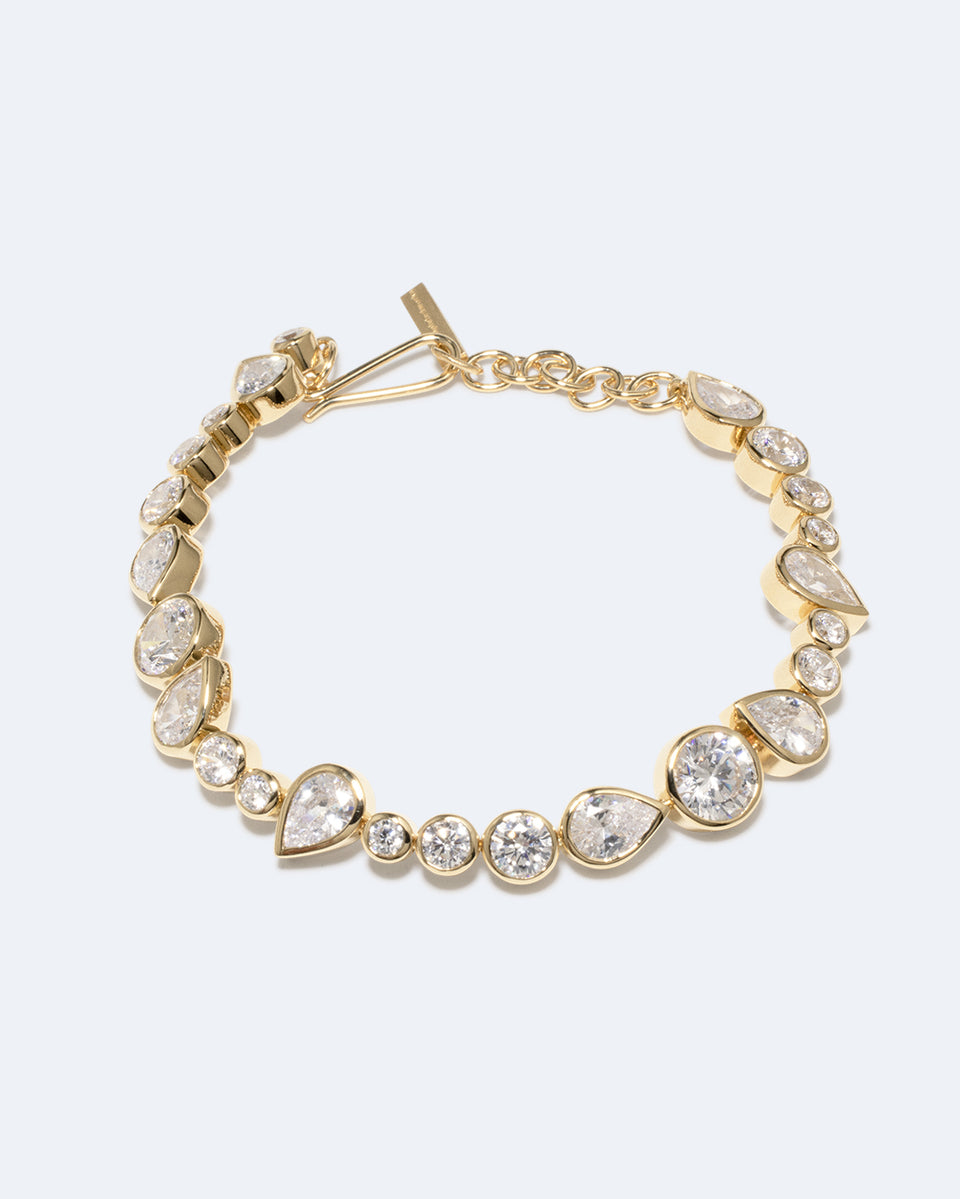 A Few Good Anti‐Heroes - Cubic Zirconia and Gold Vermeil Bracelet