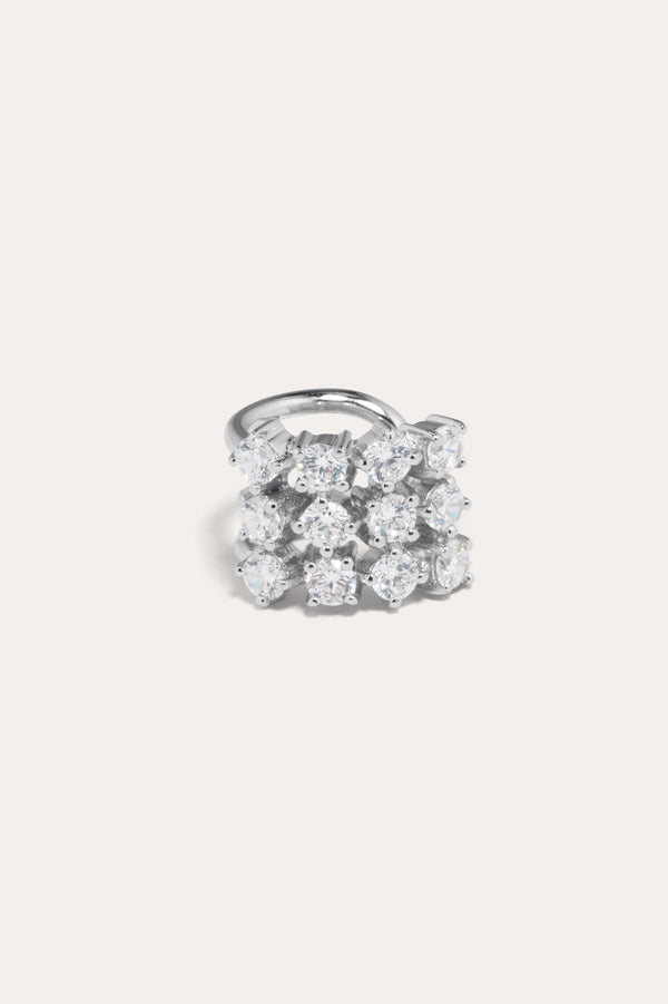 Juggernaut - Manchette d'oreille en zircone et argent recyclé