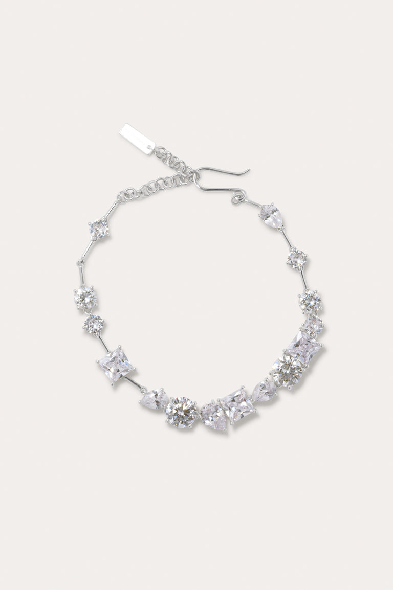 Z114 - Bracelet en argent recyclé et zircone