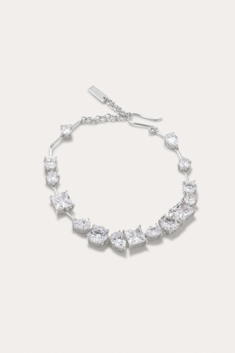 Z114 - Bracelet en argent recyclé et zircone