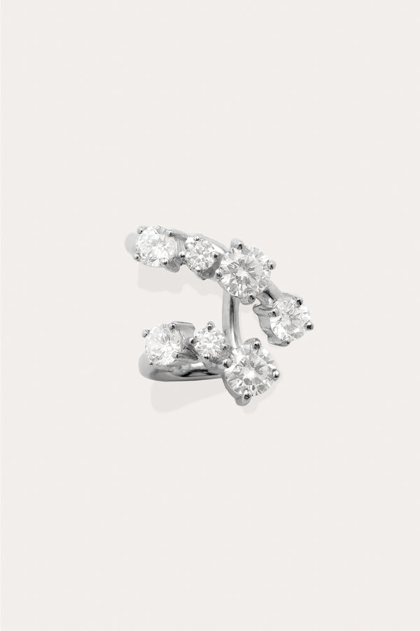 Horizons II - Manchette d'oreille en zircone et argent sterling