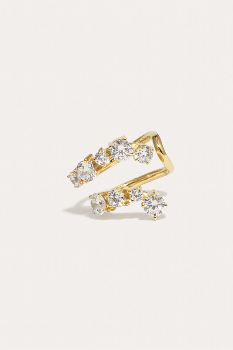 Mythe - Bague en oxyde de zirconium et vermeil