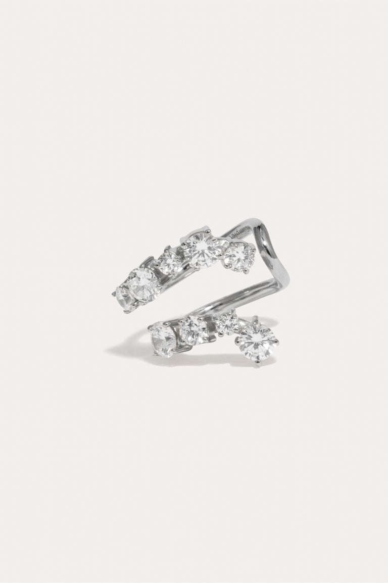 Myth - Cubic Zirconia and Rhodium Plated Ring
