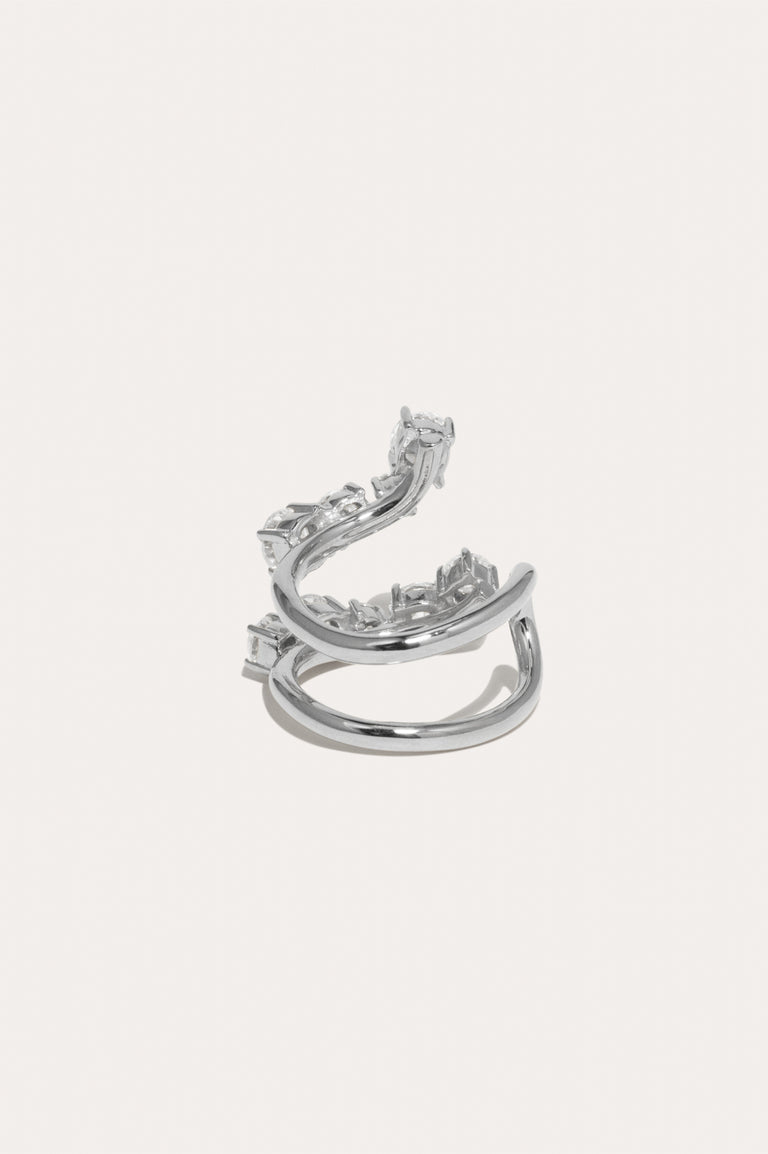 Myth - Zirconia and Recycled Silver Ring