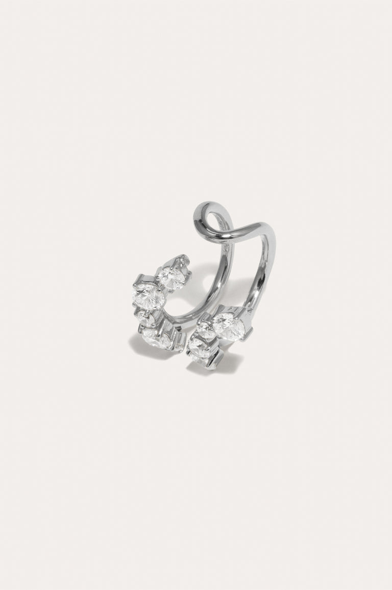 Myth - Zirconia and Recycled Silver Ring