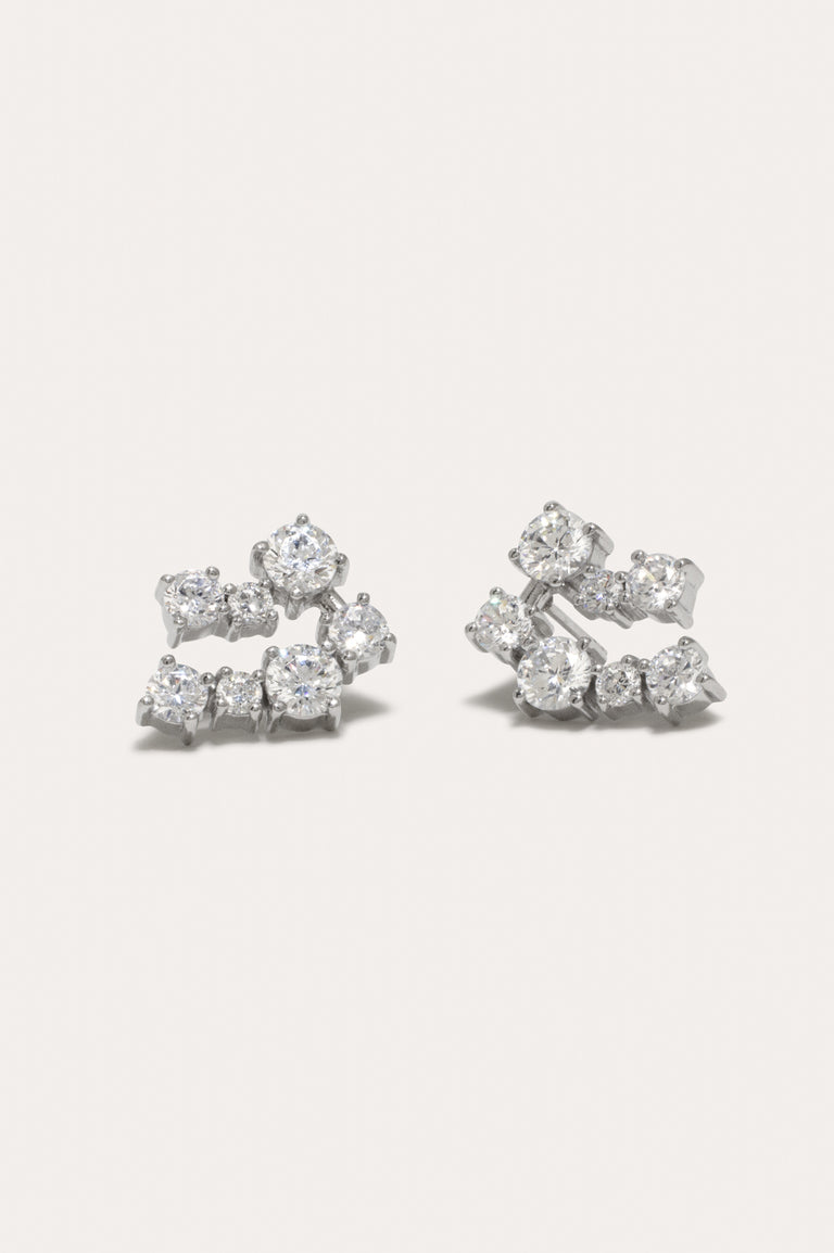 Myth - Zirconia and Rhodium Plated Earrings