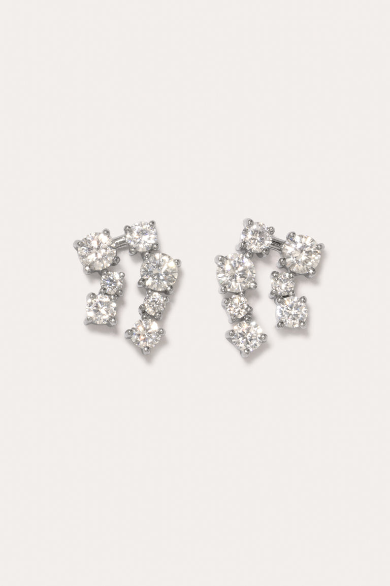 Myth - Zirconia and Rhodium Plated Earrings