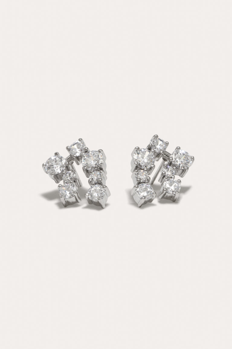 Myth - Zirconia and Rhodium Plated Earrings