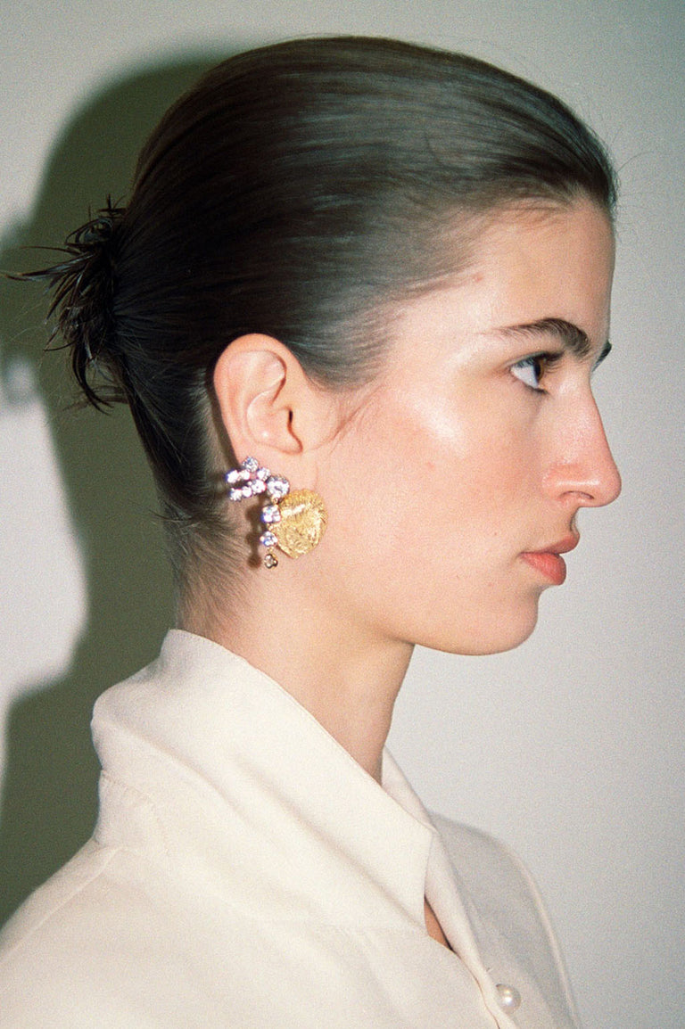 Myth - Zirconia and Rhodium Plated Earrings
