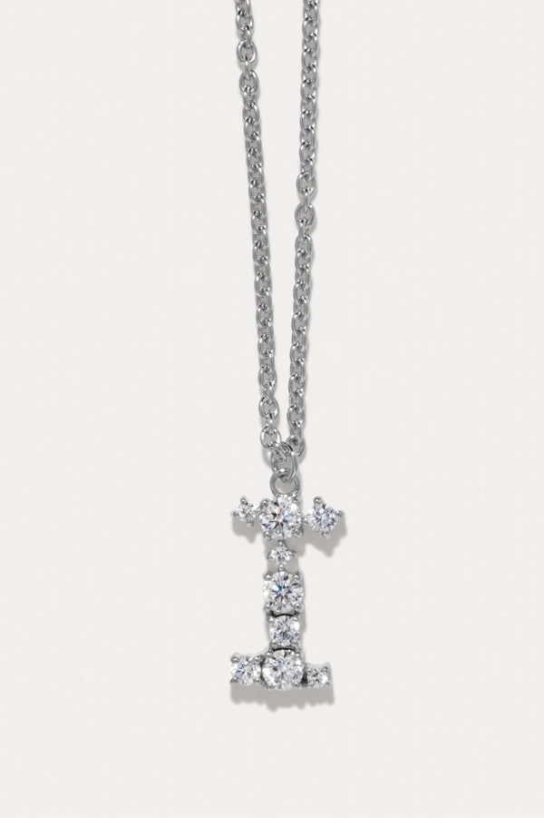 Glitchy I - Pendentif en Zircon Cubique et Plaqué Rhodium