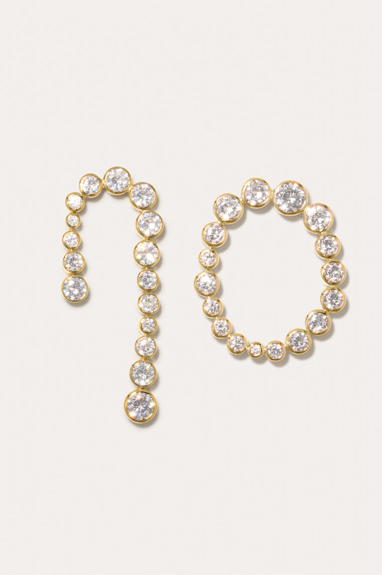 Glade - Boucles d'oreilles en zircon et vermeil recyclé