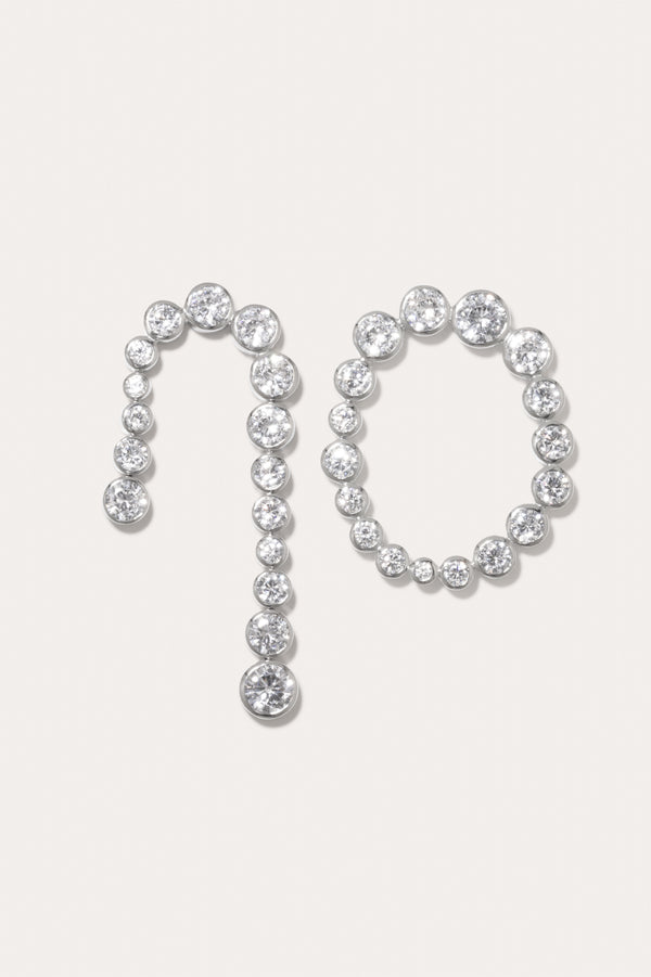 Glade - Boucles d'oreilles en Zircone et Argent Recyclé