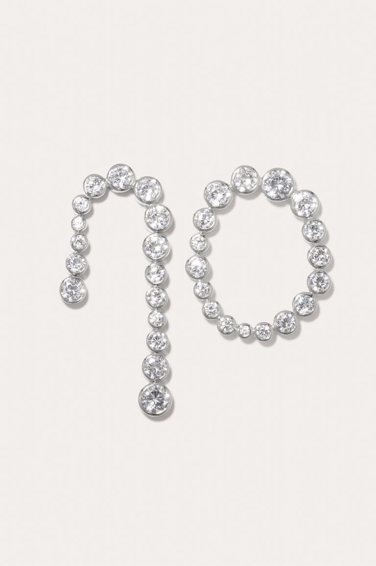 Glade - Boucles d'oreilles en Zircone et Argent Recyclé