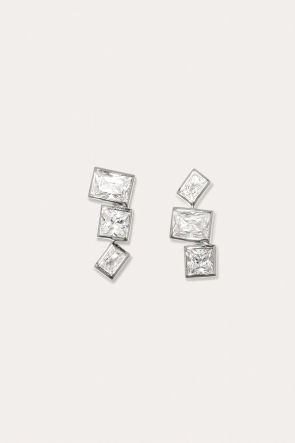 Comment obtenir un score faible à Tetris – Boucles d'oreilles en zircone et argent recyclé