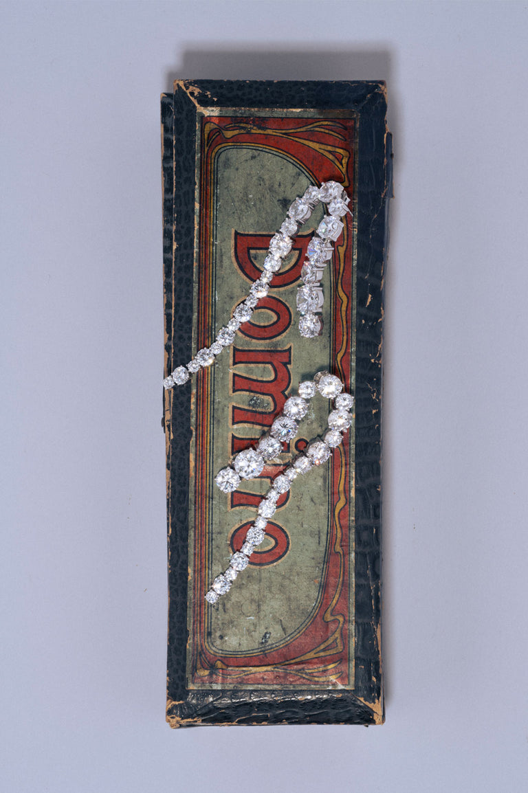 Sleuth - Boucles d'oreilles en zircone et argent recyclé