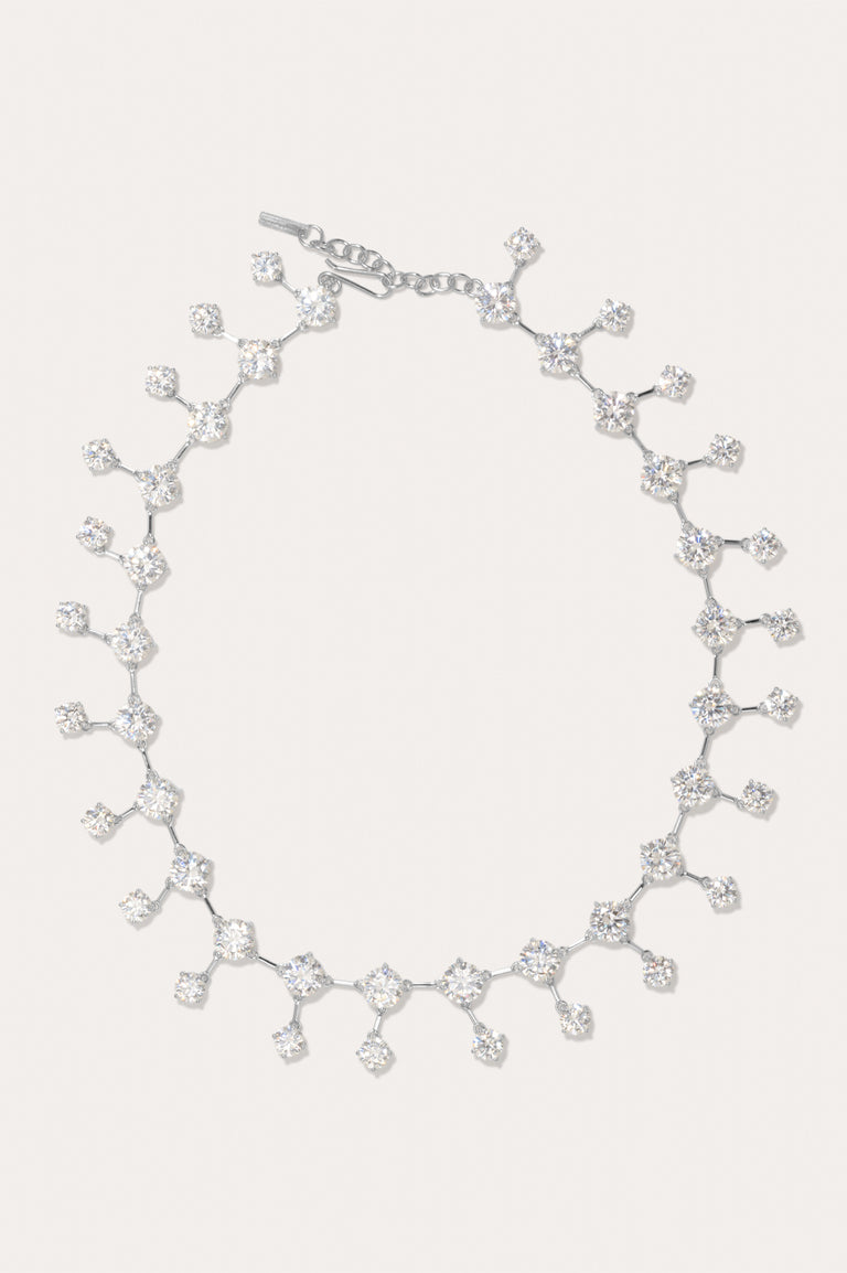 Chemin de la Mémoire - Collier en Zircon et Argent Recyclé