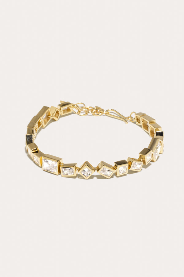Dare - Bracelet en Vermeil Or Recyclé et Zirconia