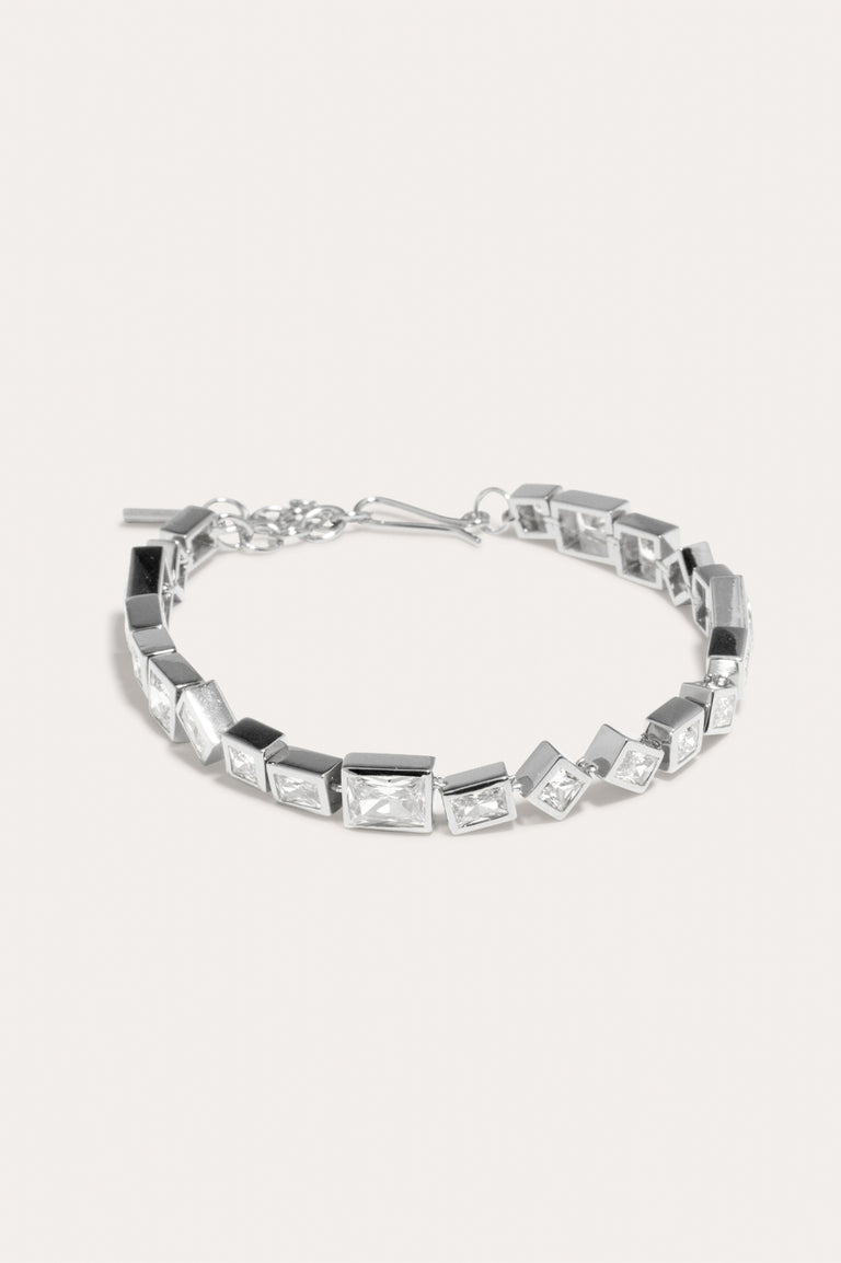 Dare - Zirconia and Recycled Silver Bracelet