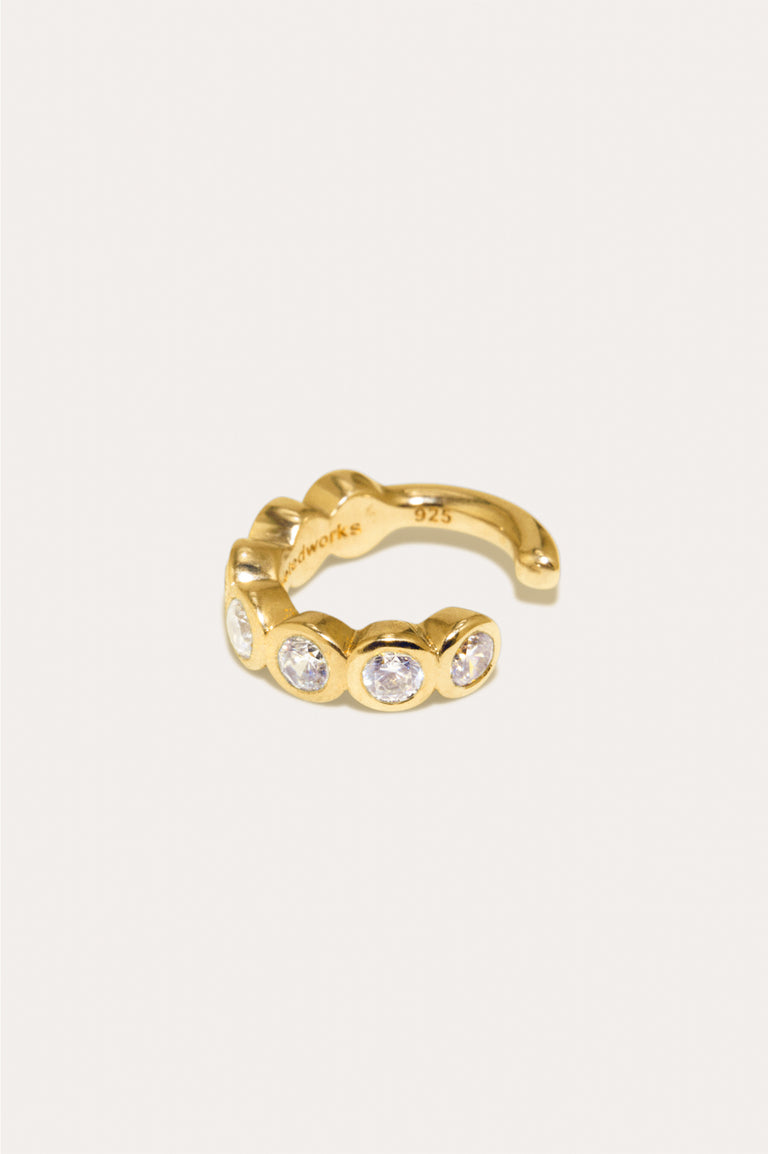Arc - Zirconia and Recycled Gold Vermeil Ear Cuff
