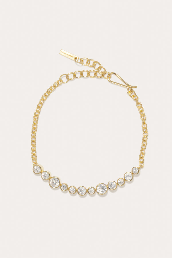 Wild Eyed - Bracelet en Zirconia et Vermeil d'Or Recyclé