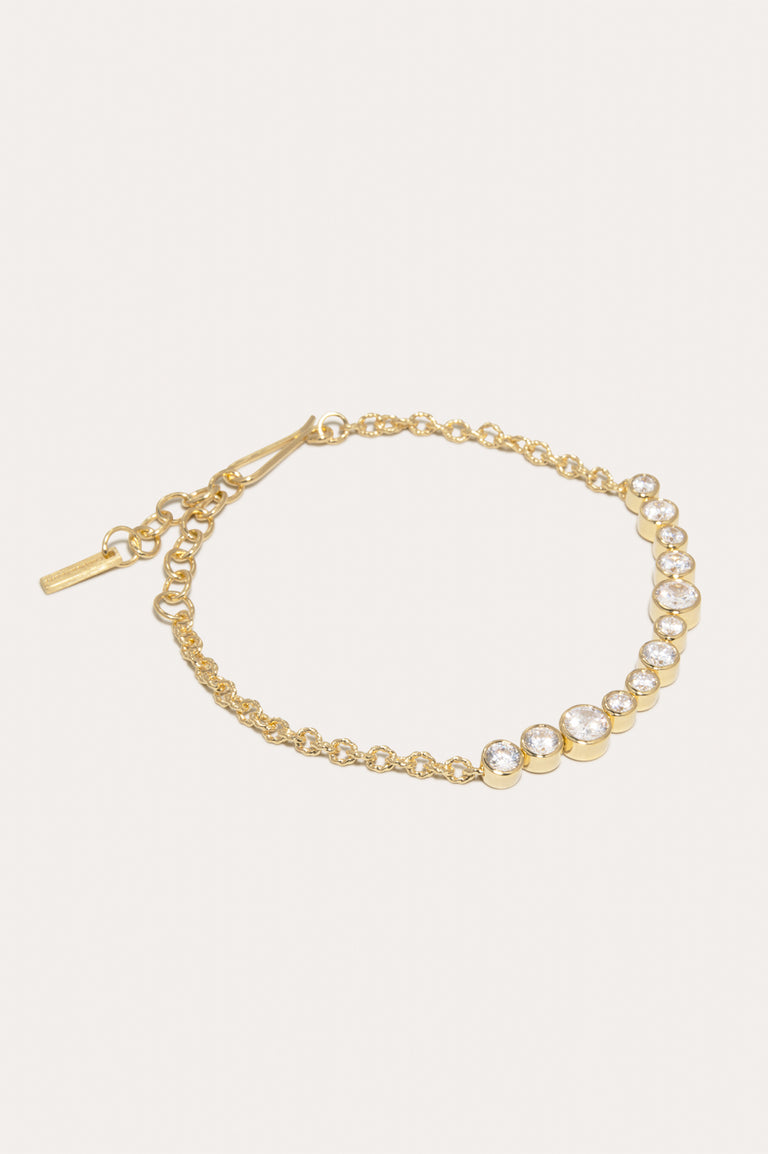 Wild Eyed - Bracelet en Zirconia et Vermeil d'Or Recyclé