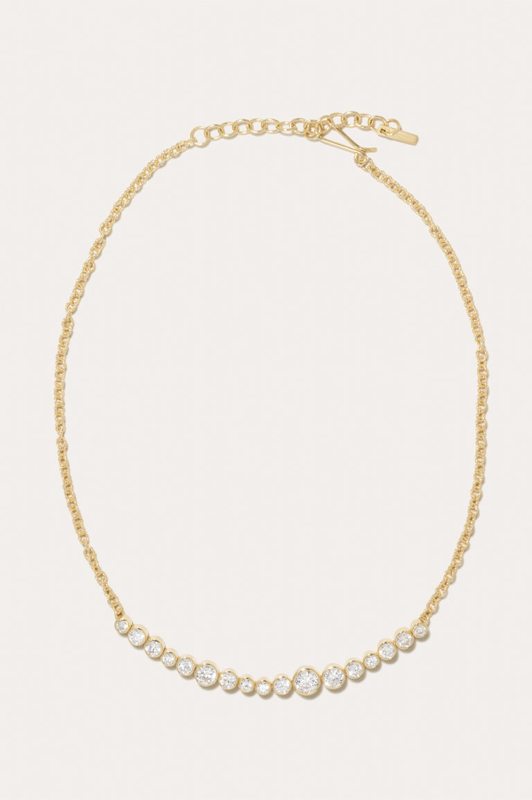 Wild Eyed - Collier en Zirconia et Vermeil d'Or Recyclé