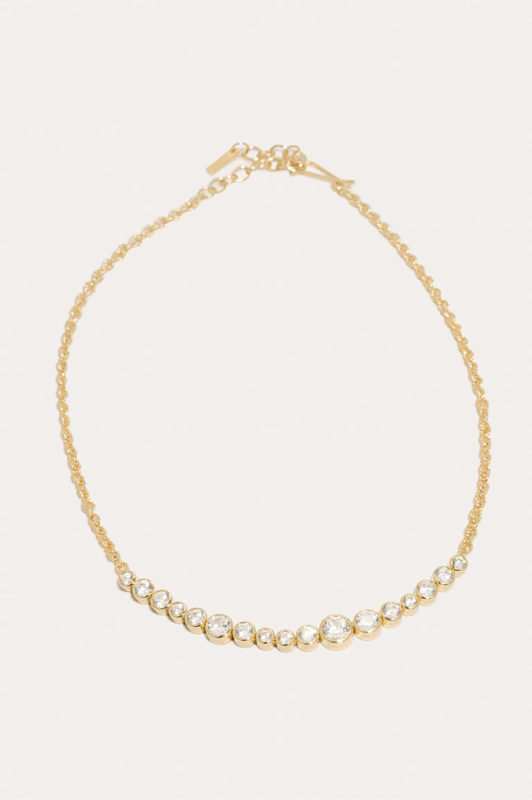 Wild Eyed - Collier en Zirconia et Vermeil d'Or Recyclé