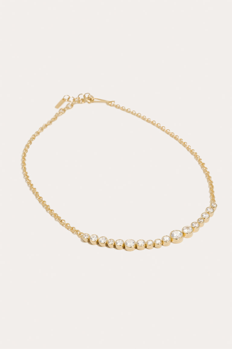 Wild Eyed - Collier en Zirconia et Vermeil d'Or Recyclé