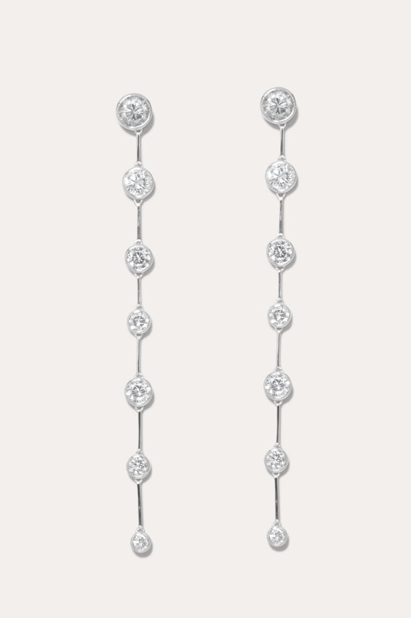 Z84 - Boucles d'oreilles en oxyde de zirconium et argent recyclé