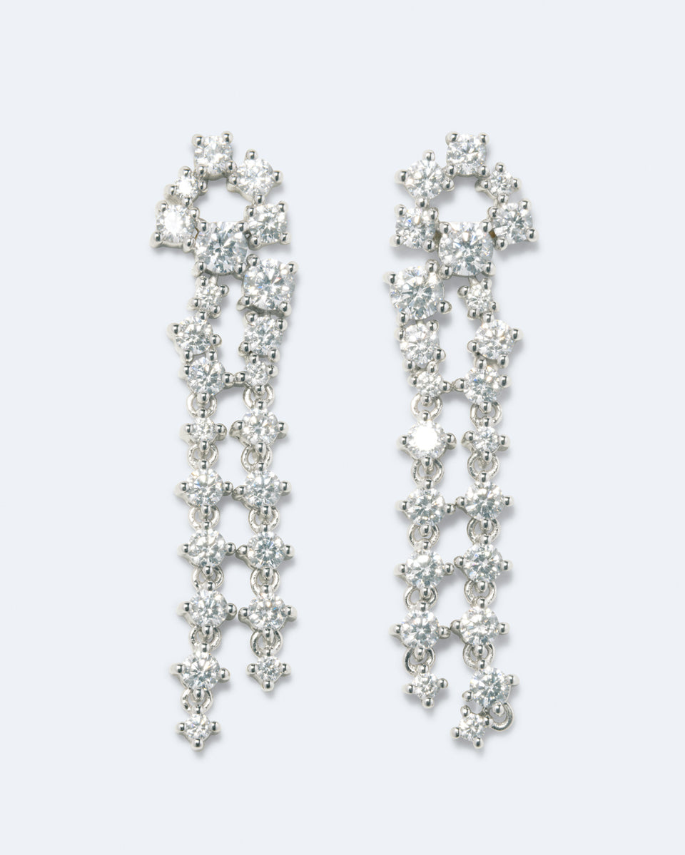 Z85 - Boucles d'oreilles en oxyde de zirconium et argent recyclé