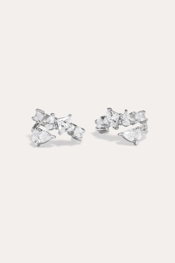 Z87 - Boucles d'oreilles en zircon et argent recyclé