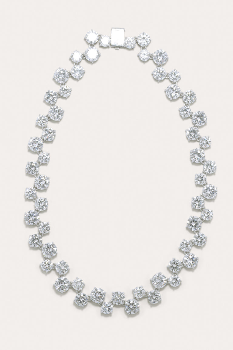Z88 - Collier plaqué zirconium et rhodium