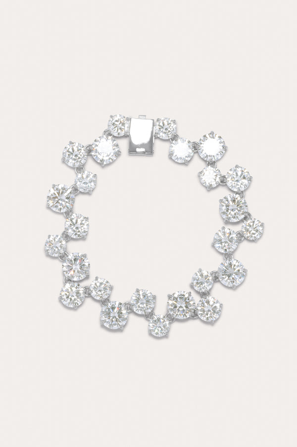Z89 - Zirconia and Rhodium Plated Bracelet