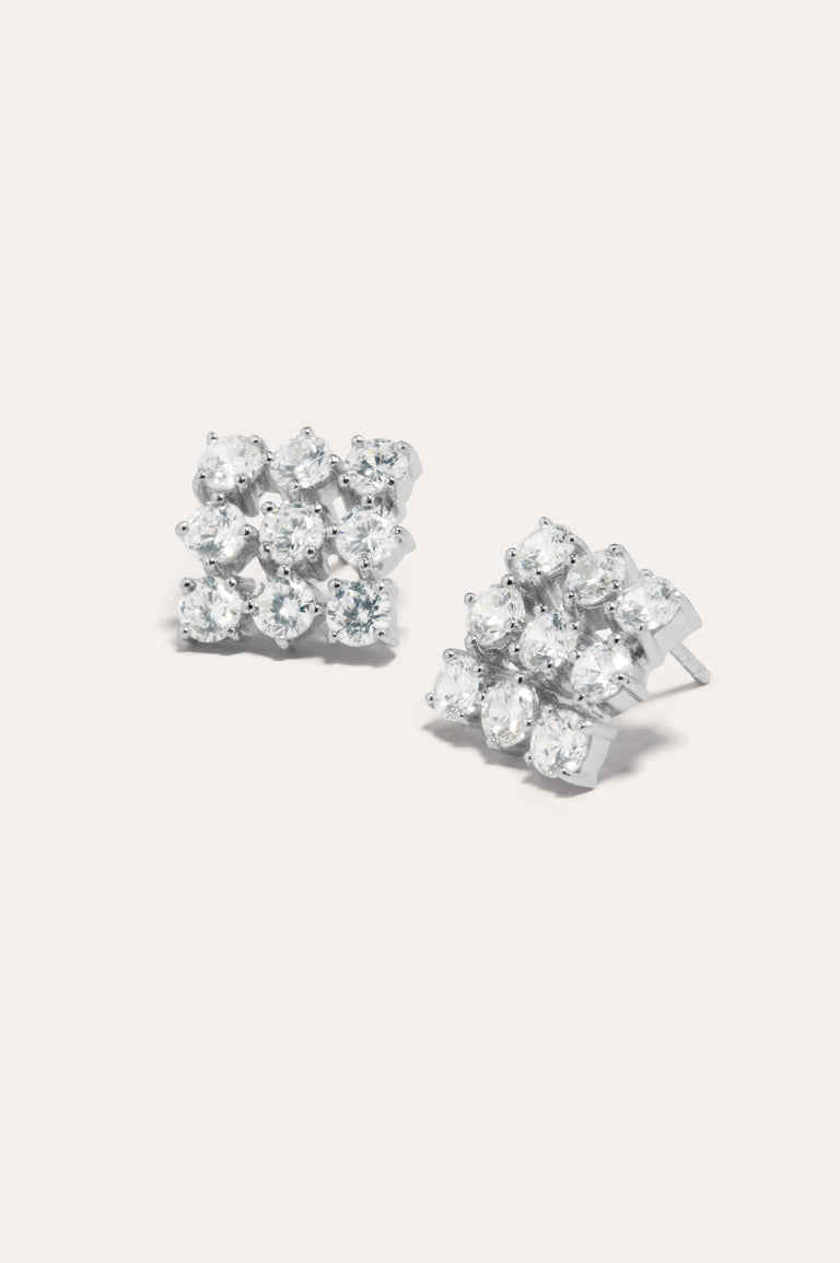 Boucles d'oreilles « Notsobig » Juggernaut – Zircone et argent recyclé