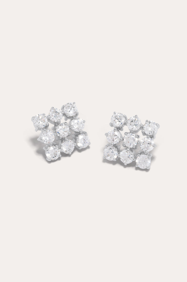 Boucles d'oreilles « Notsobig » Juggernaut – Zircone et argent recyclé