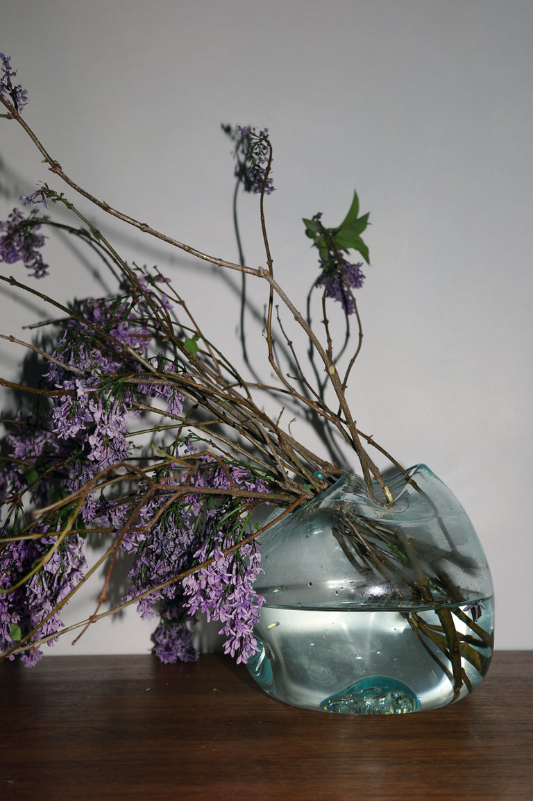 La bulle de toutes les bulles - Vase en verre recyclé transparent